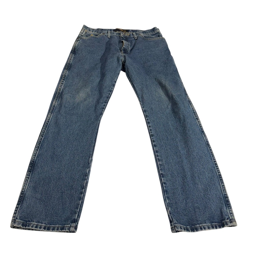 Wrangler George Strait Collection Mens 36x32 Blue Straight Leg Jeans 1013MGSHD